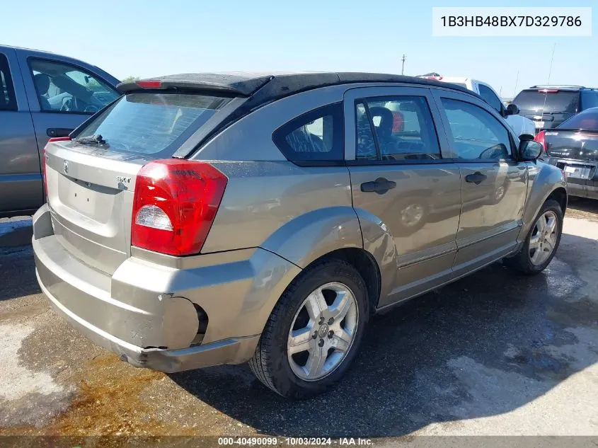 2007 Dodge Caliber Sxt VIN: 1B3HB48BX7D329786 Lot: 40490099