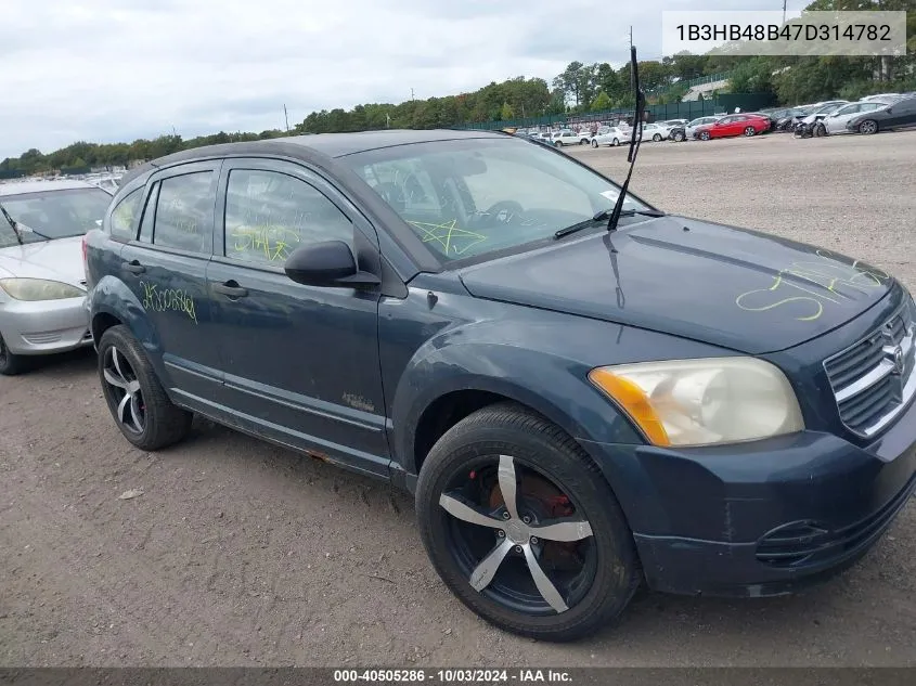 2007 Dodge Caliber Sxt VIN: 1B3HB48B47D314782 Lot: 40505286