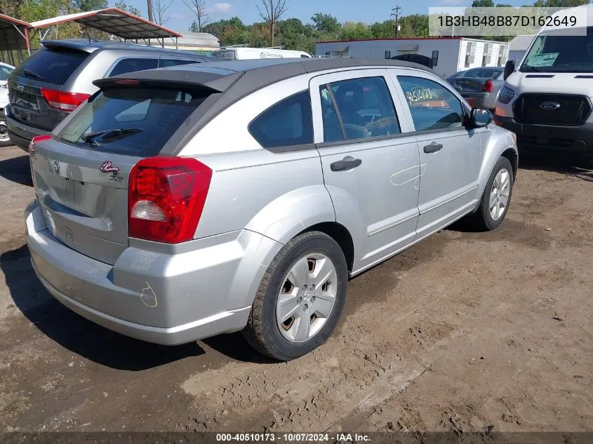 1B3HB48B87D162649 2007 Dodge Caliber Sxt