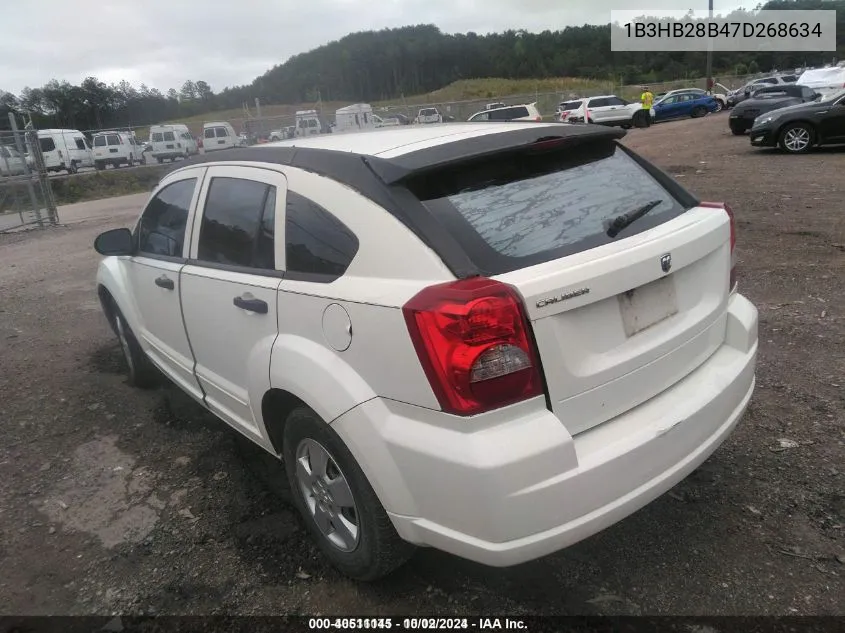 2007 Dodge Caliber VIN: 1B3HB28B47D268634 Lot: 40511145