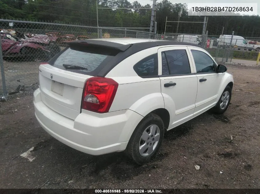 2007 Dodge Caliber VIN: 1B3HB28B47D268634 Lot: 40511145