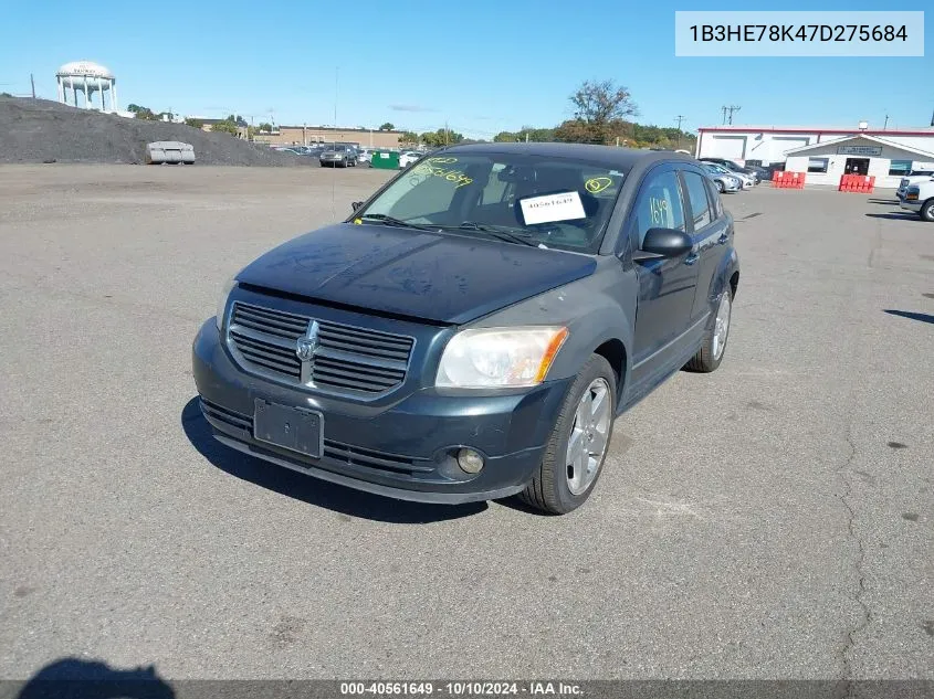 2007 Dodge Caliber R/T VIN: 1B3HE78K47D275684 Lot: 40561649