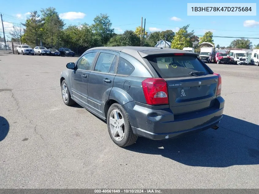 2007 Dodge Caliber R/T VIN: 1B3HE78K47D275684 Lot: 40561649