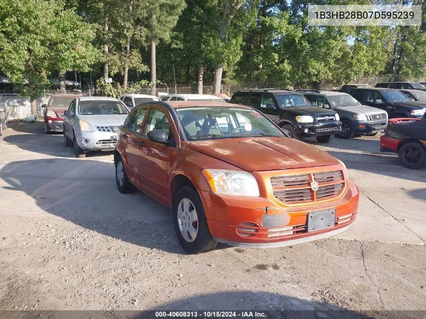 2007 Dodge Caliber VIN: 1B3HB28B07D595239 Lot: 40608313