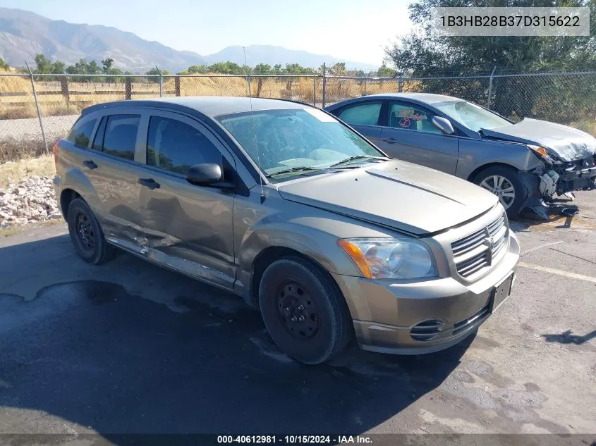 2007 Dodge Caliber VIN: 1B3HB28B37D315622 Lot: 40612981