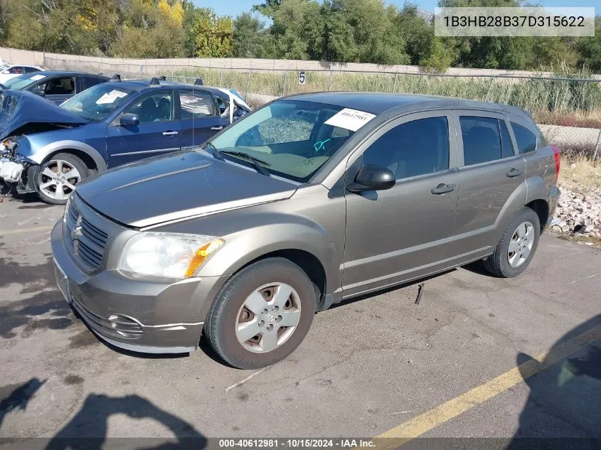 2007 Dodge Caliber VIN: 1B3HB28B37D315622 Lot: 40612981