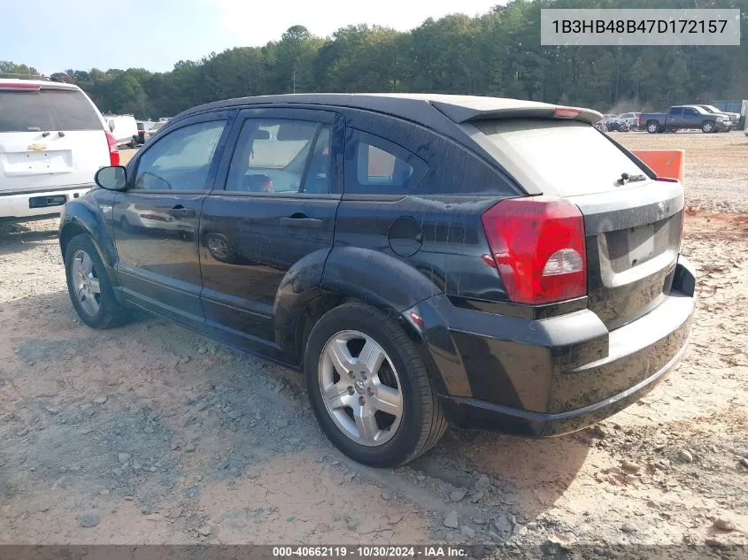 2007 Dodge Caliber Sxt VIN: 1B3HB48B47D172157 Lot: 40662119