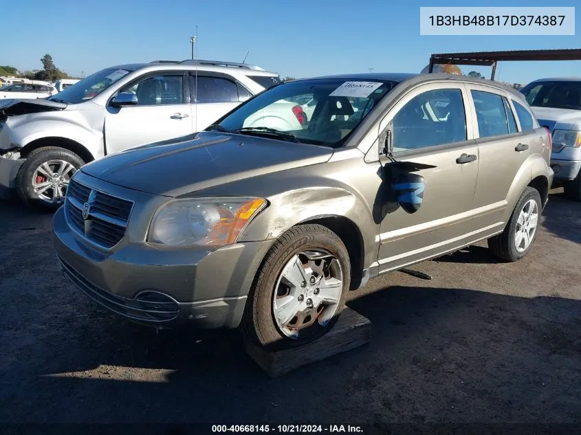 1B3HB48B17D374387 2007 Dodge Caliber Sxt