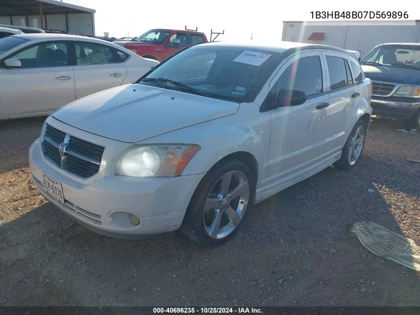 2007 Dodge Caliber Sxt VIN: 1B3HB48B07D569896 Lot: 40696235