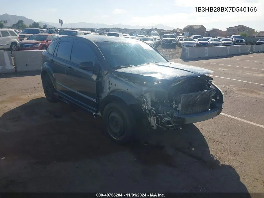 2007 Dodge Caliber VIN: 1B3HB28BX7D540166 Lot: 40755284