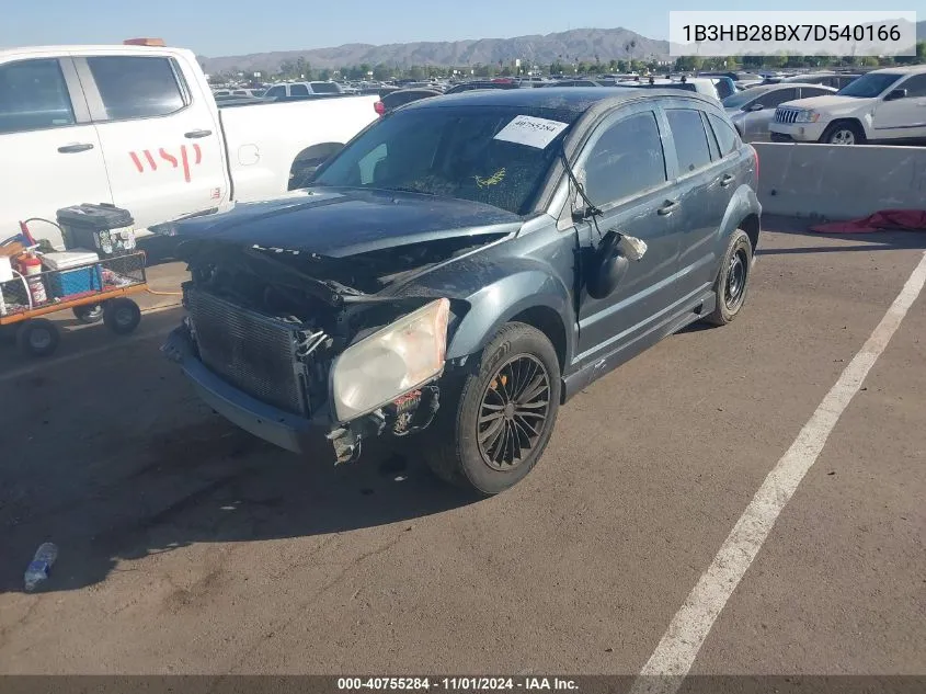 2007 Dodge Caliber VIN: 1B3HB28BX7D540166 Lot: 40755284