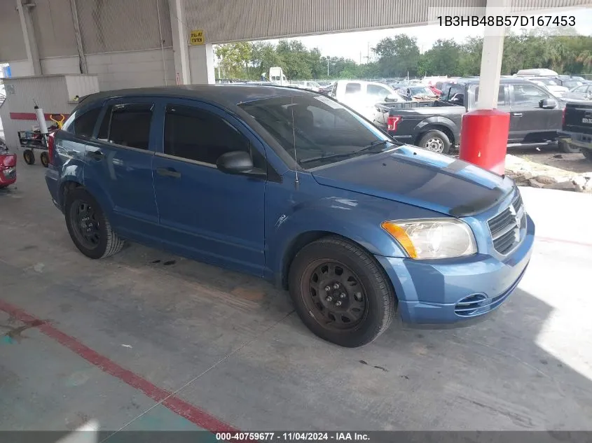 2007 Dodge Caliber Sxt VIN: 1B3HB48B57D167453 Lot: 40759677