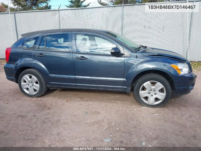 2007 Dodge Caliber Sxt VIN: 1B3HB48BX7D146467 Lot: 40787921