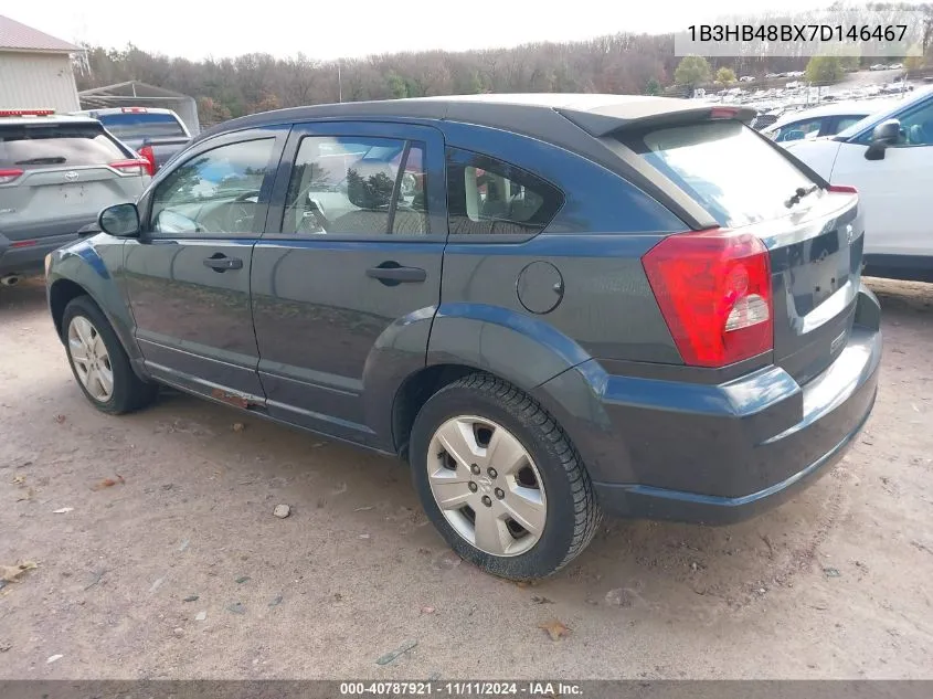 2007 Dodge Caliber Sxt VIN: 1B3HB48BX7D146467 Lot: 40787921