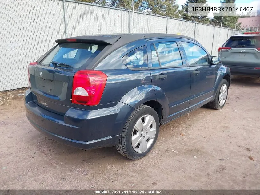 2007 Dodge Caliber Sxt VIN: 1B3HB48BX7D146467 Lot: 40787921