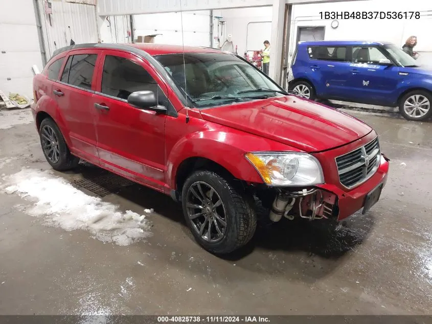 2007 Dodge Caliber Sxt VIN: 1B3HB48B37D536178 Lot: 40825738