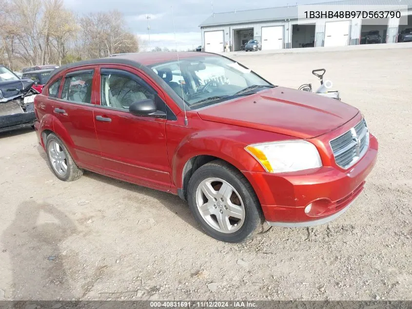 2007 Dodge Caliber Sxt VIN: 1B3HB48B97D563790 Lot: 40831691