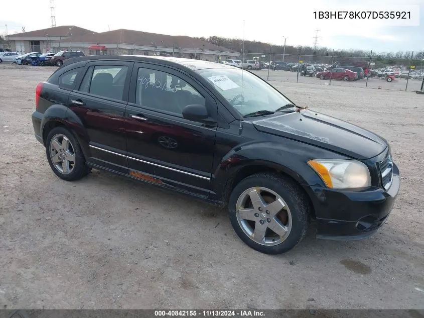 2007 Dodge Caliber R/T VIN: 1B3HE78K07D535921 Lot: 40842155