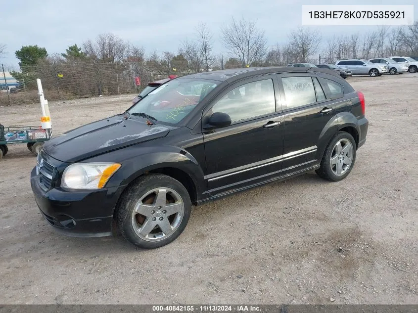 2007 Dodge Caliber R/T VIN: 1B3HE78K07D535921 Lot: 40842155