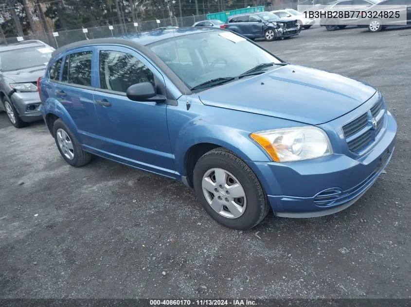 2007 Dodge Caliber VIN: 1B3HB28B77D324825 Lot: 40860170