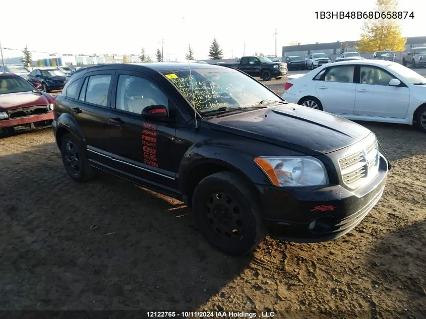 2008 Dodge Caliber Sxt VIN: 1B3HB48B68D658874 Lot: 12122765