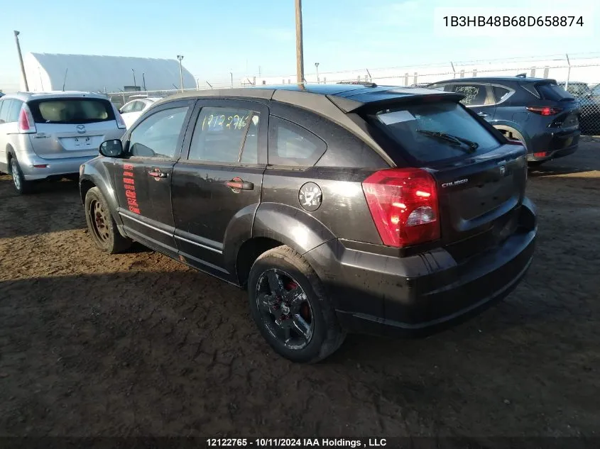 2008 Dodge Caliber Sxt VIN: 1B3HB48B68D658874 Lot: 12122765