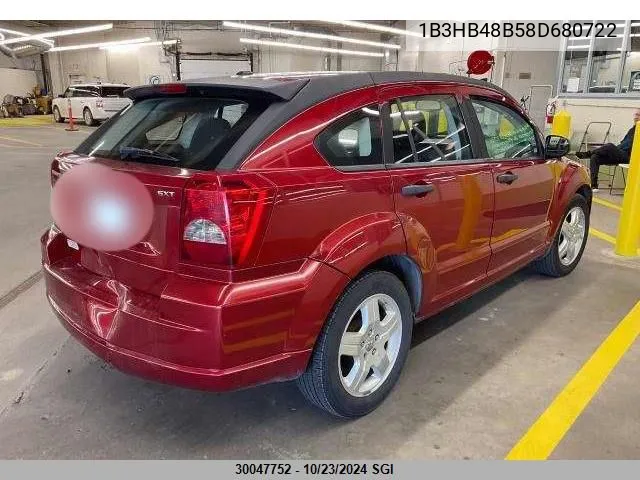 2008 Dodge Caliber Sxt VIN: 1B3HB48B58D680722 Lot: 30047752