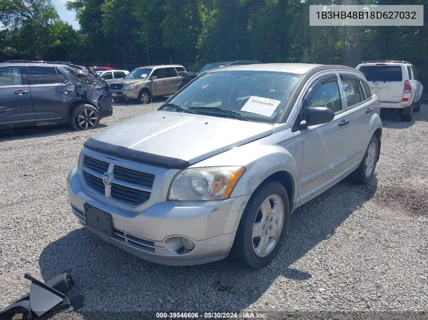 2008 Dodge Caliber Sxt VIN: 1B3HB48B18D627032 Lot: 39546606