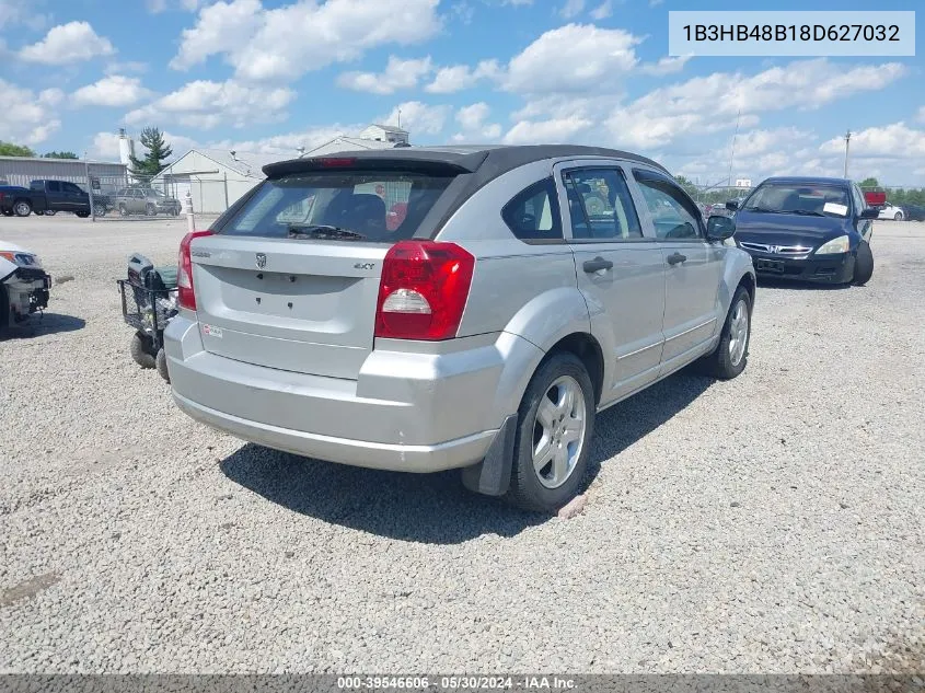 2008 Dodge Caliber Sxt VIN: 1B3HB48B18D627032 Lot: 39546606