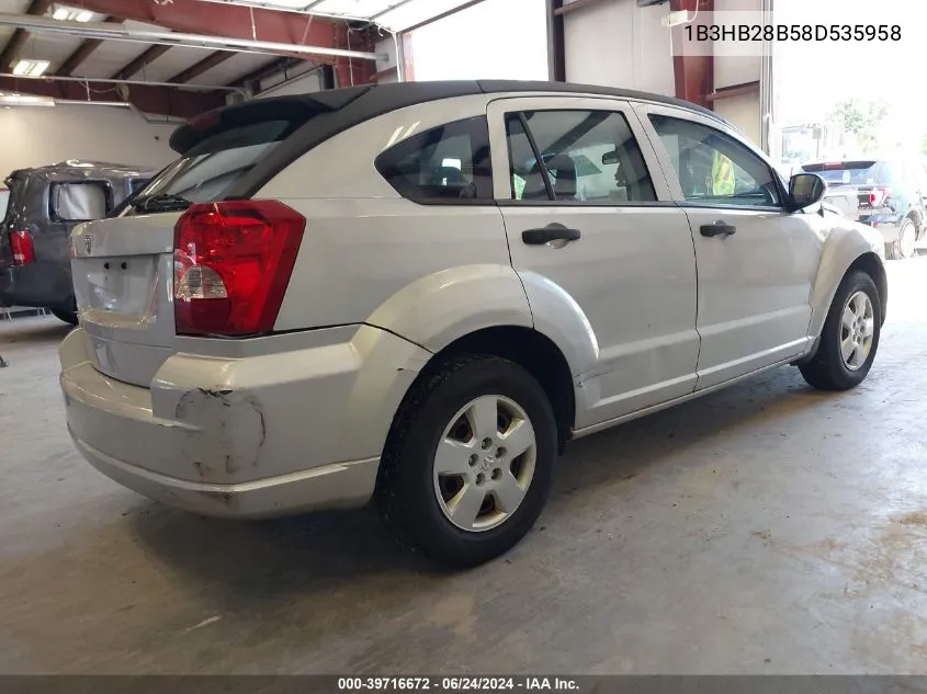 1B3HB28B58D535958 2008 Dodge Caliber Se