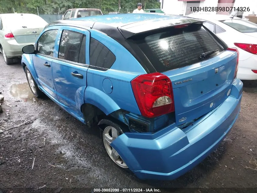 1B3HB28B98D714326 2008 Dodge Caliber Se