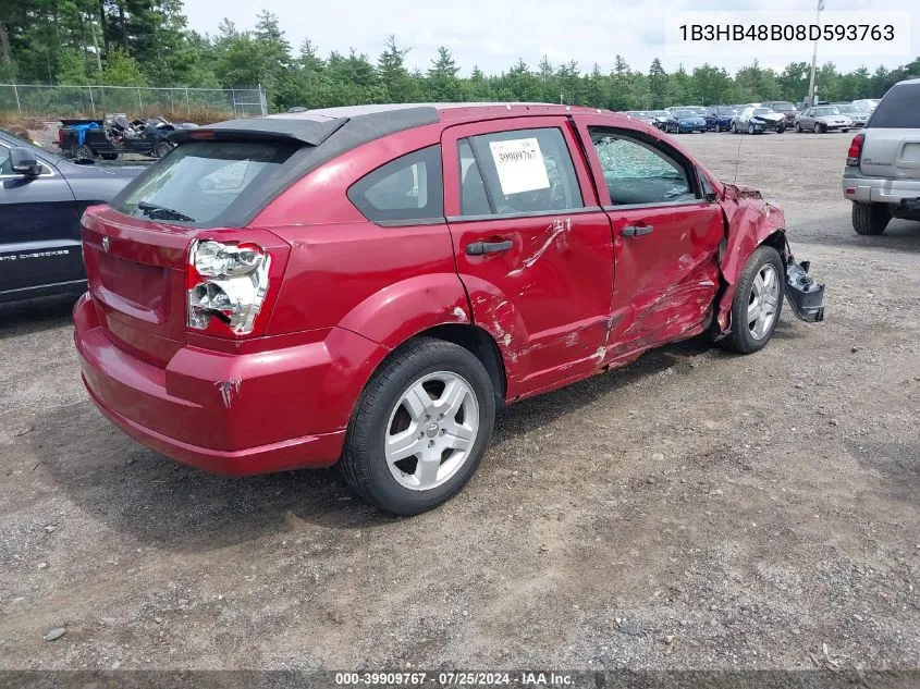 1B3HB48B08D593763 2008 Dodge Caliber Sxt