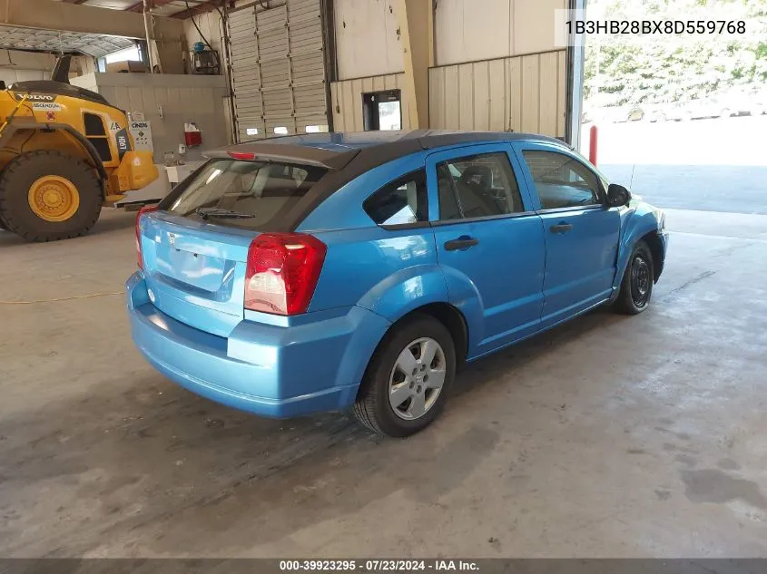 2008 Dodge Caliber Se VIN: 1B3HB28BX8D559768 Lot: 39923295