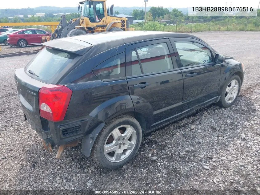 2008 Dodge Caliber Se VIN: 1B3HB28B98D676516 Lot: 39945092