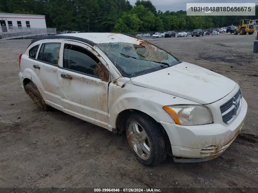 2008 Dodge Caliber Sxt VIN: 1B3HB48B18D656675 Lot: 39964946