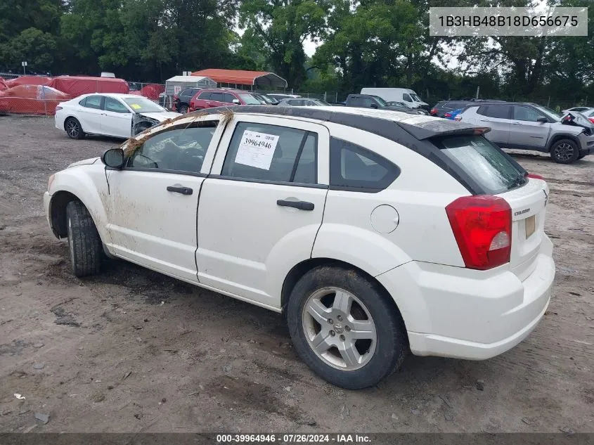 2008 Dodge Caliber Sxt VIN: 1B3HB48B18D656675 Lot: 39964946