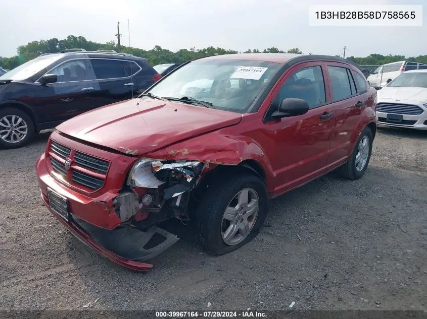 1B3HB28B58D758565 2008 Dodge Caliber Se