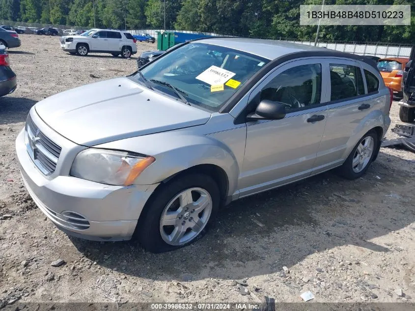 1B3HB48B48D510223 2008 Dodge Caliber Sxt