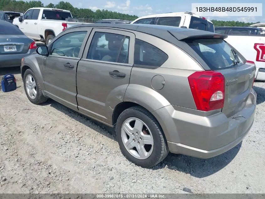 2008 Dodge Caliber Sxt VIN: 1B3HB48B48D545991 Lot: 39987075