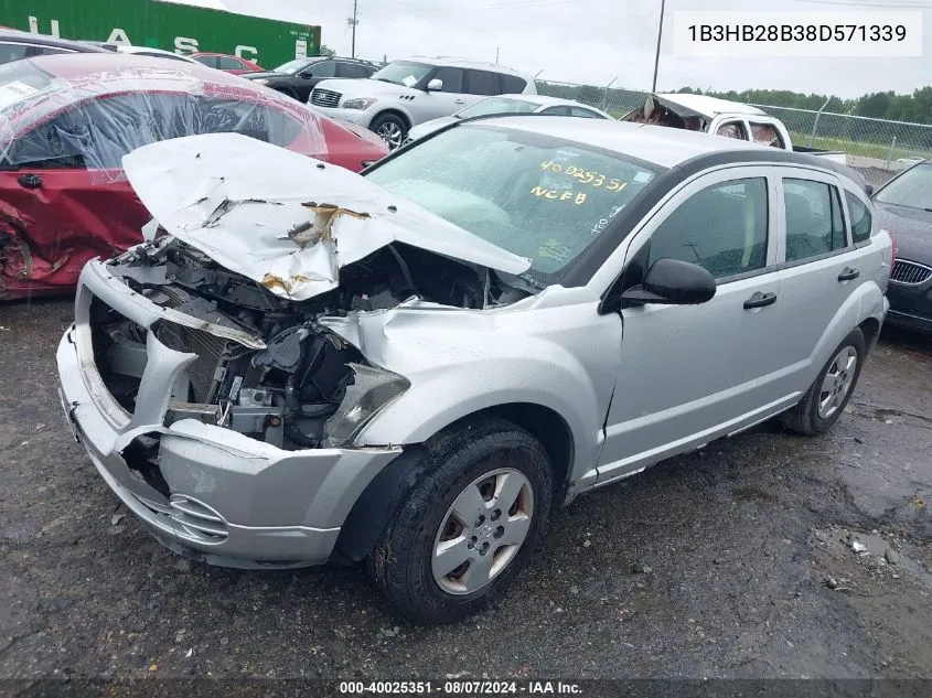 1B3HB28B38D571339 2008 Dodge Caliber Se