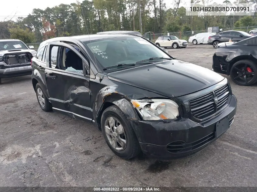 2008 Dodge Caliber Se VIN: 1B3HB28B38D708991 Lot: 40082822