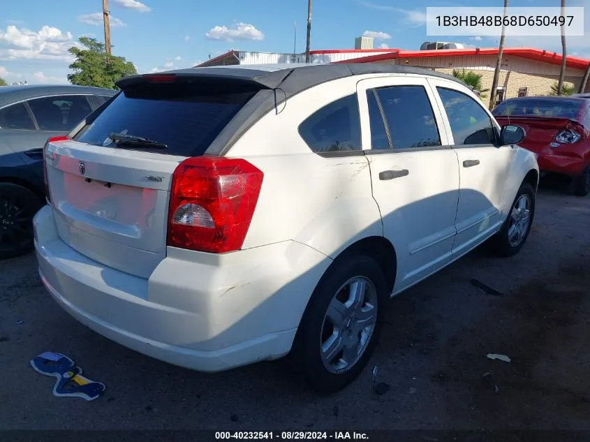 1B3HB48B68D650497 2008 Dodge Caliber Sxt