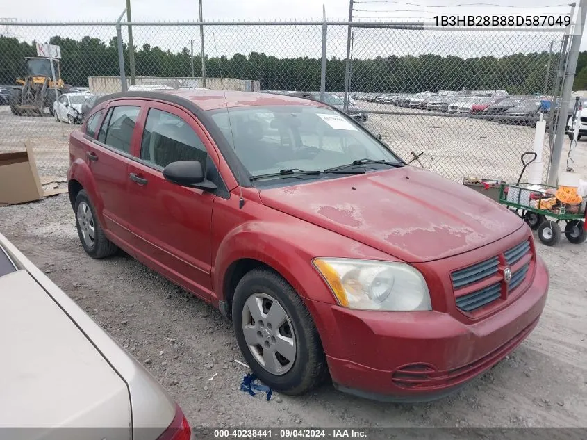 2008 Dodge Caliber Se VIN: 1B3HB28B88D587049 Lot: 40238441