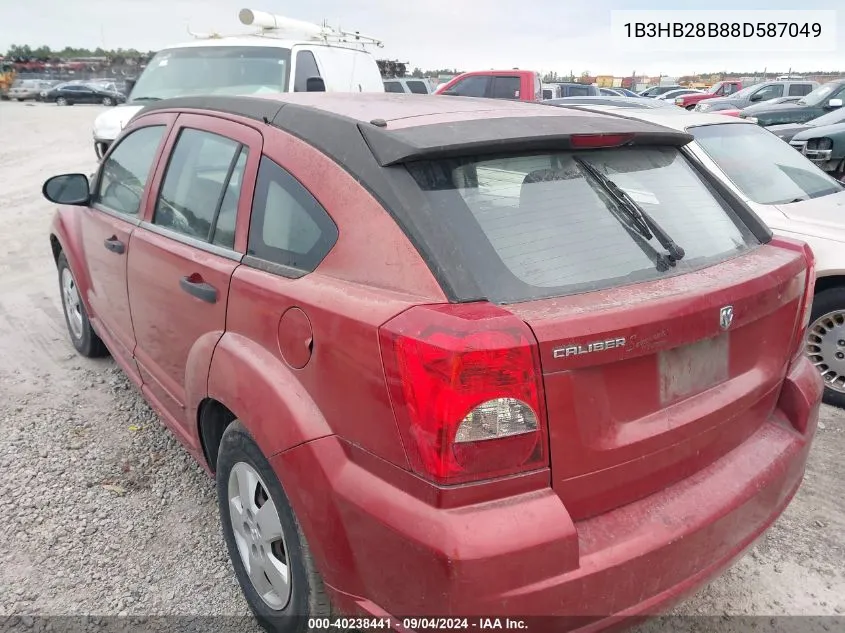 2008 Dodge Caliber Se VIN: 1B3HB28B88D587049 Lot: 40238441