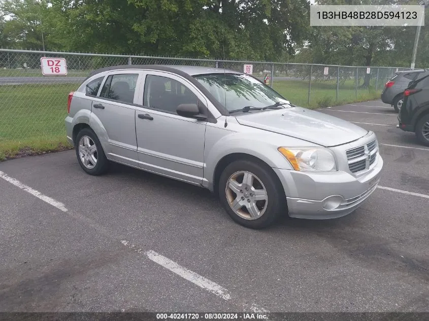 2008 Dodge Caliber Sxt VIN: 1B3HB48B28D594123 Lot: 40241720