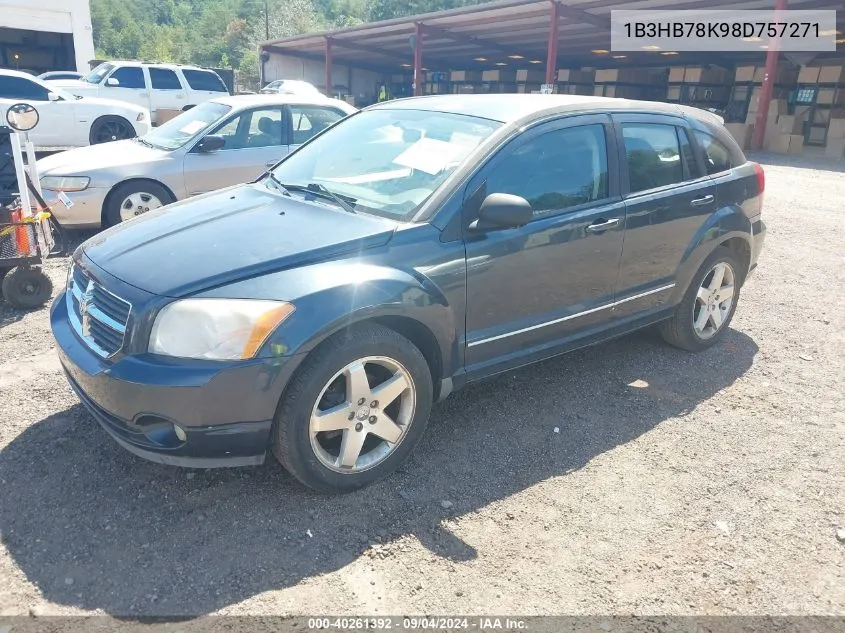 2008 Dodge Caliber R/T VIN: 1B3HB78K98D757271 Lot: 40261392