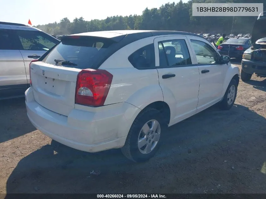 1B3HB28B98D779631 2008 Dodge Caliber Se