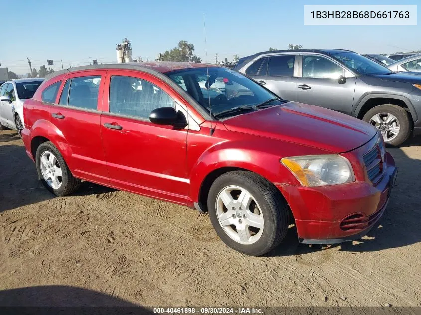 2008 Dodge Caliber VIN: 1B3HB28B68D661763 Lot: 40461898