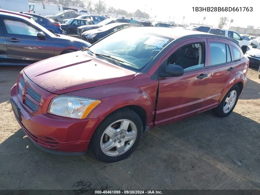 2008 Dodge Caliber VIN: 1B3HB28B68D661763 Lot: 40461898