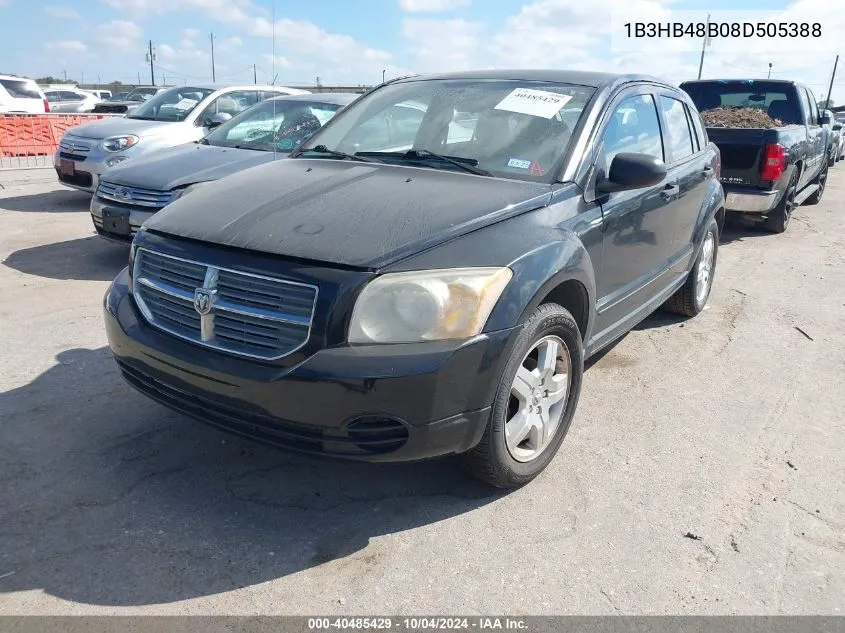 2008 Dodge Caliber Sxt VIN: 1B3HB48B08D505388 Lot: 40485429